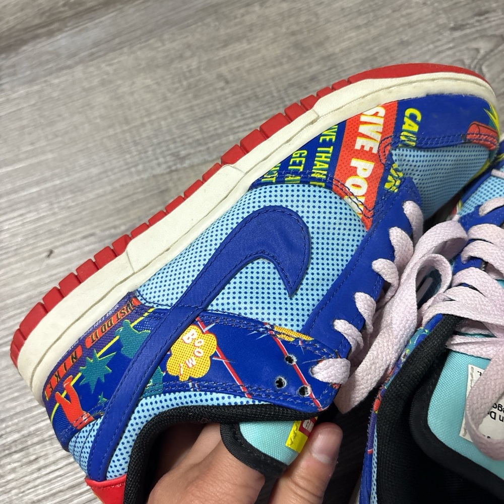 Nike Colorful low dunks Sneakers - Blue and Red